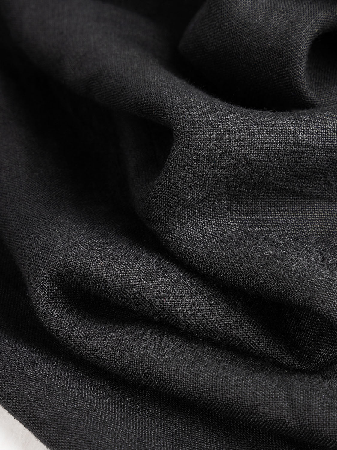 Midweight European Linen - Midnight Black | Core Fabrics