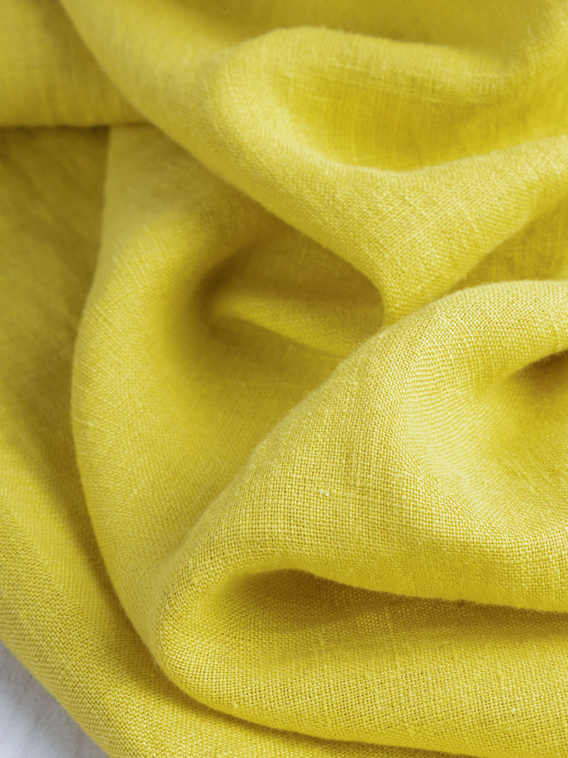 Midweight European Linen - Citron | Core Fabrics