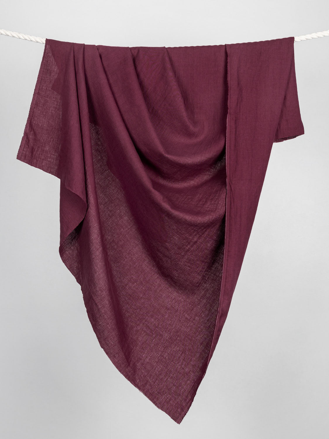 Midweight Linen - Burgundy | Core Fabrics