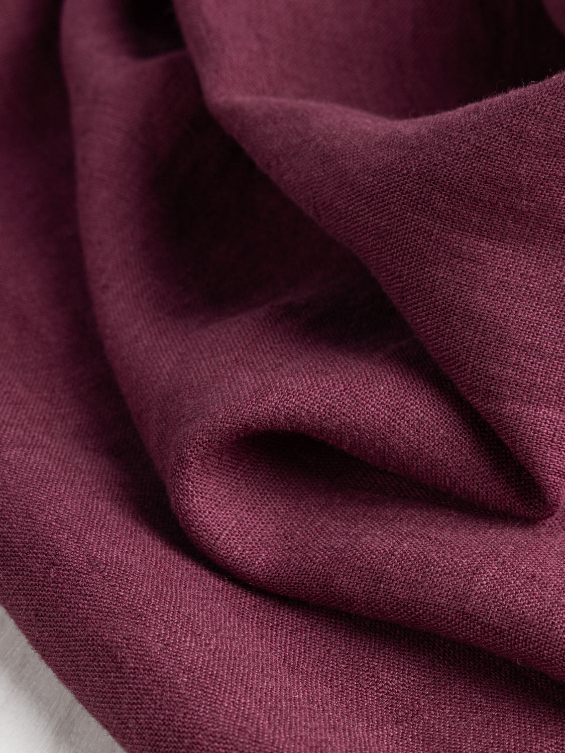 Midweight Linen - Burgundy | Core Fabrics