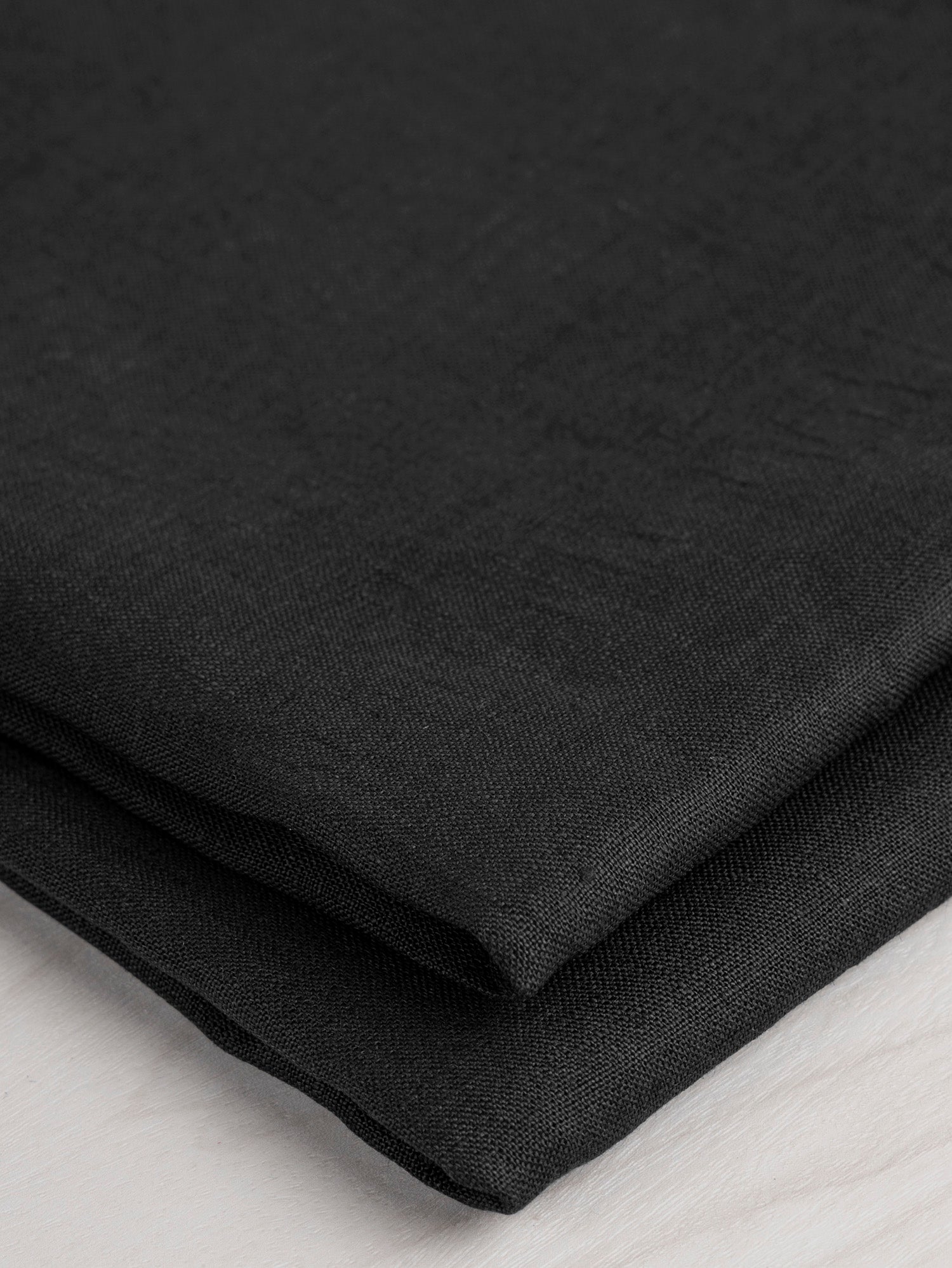 Lightweight European Linen - Black | Core Fabrics