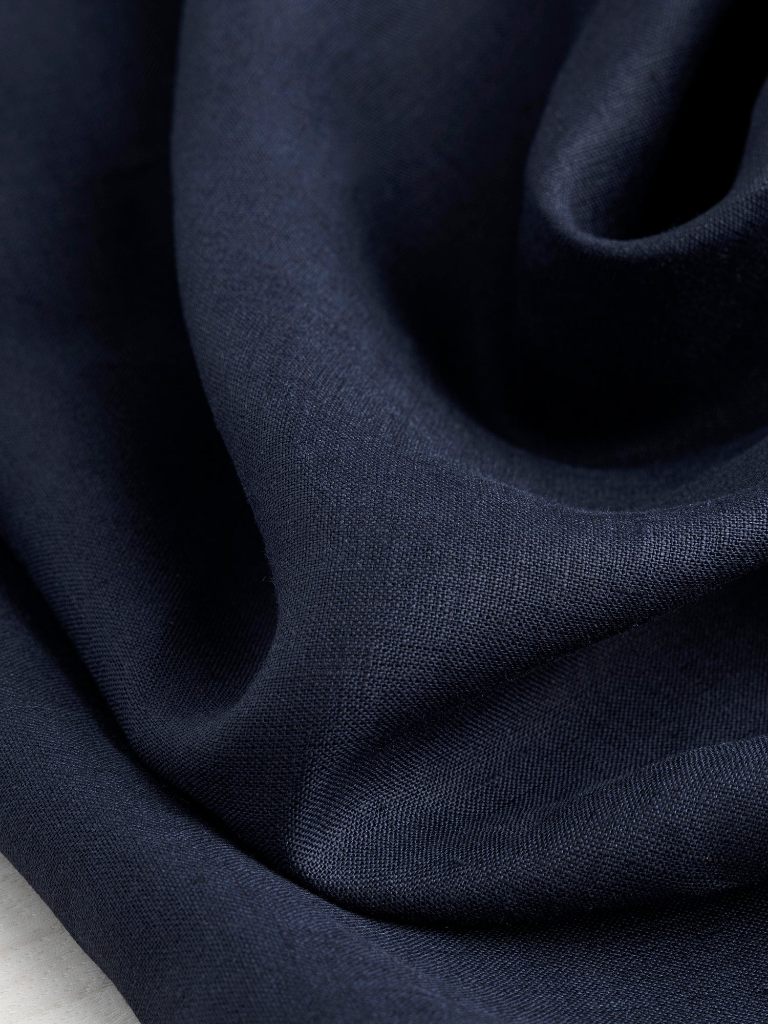 Lightweight European Linen - Dark Navy | Core Fabrics