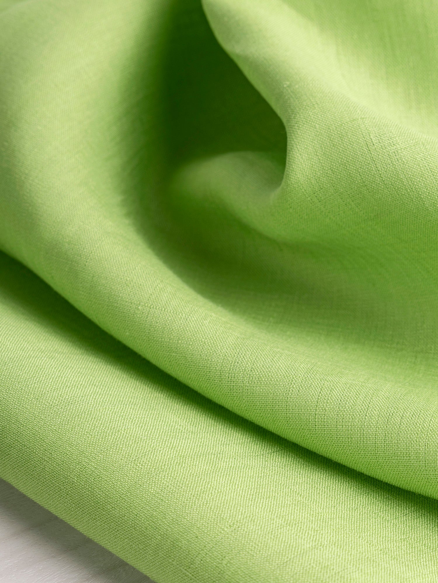Lightweight European Linen - Granny Smith | Core Fabrics