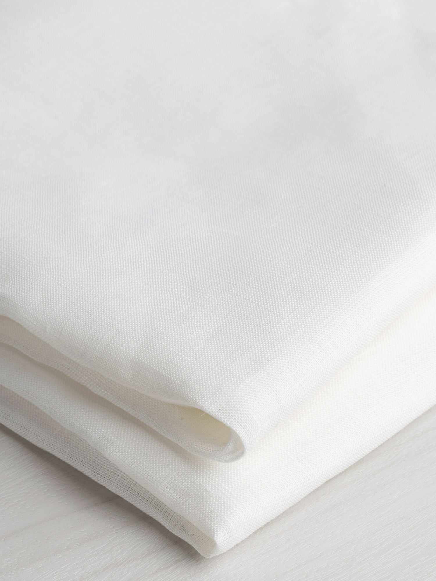 Lightweight European Linen - White | Core Fabrics