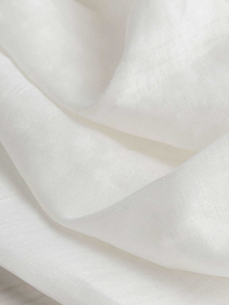 Lightweight European Linen - White