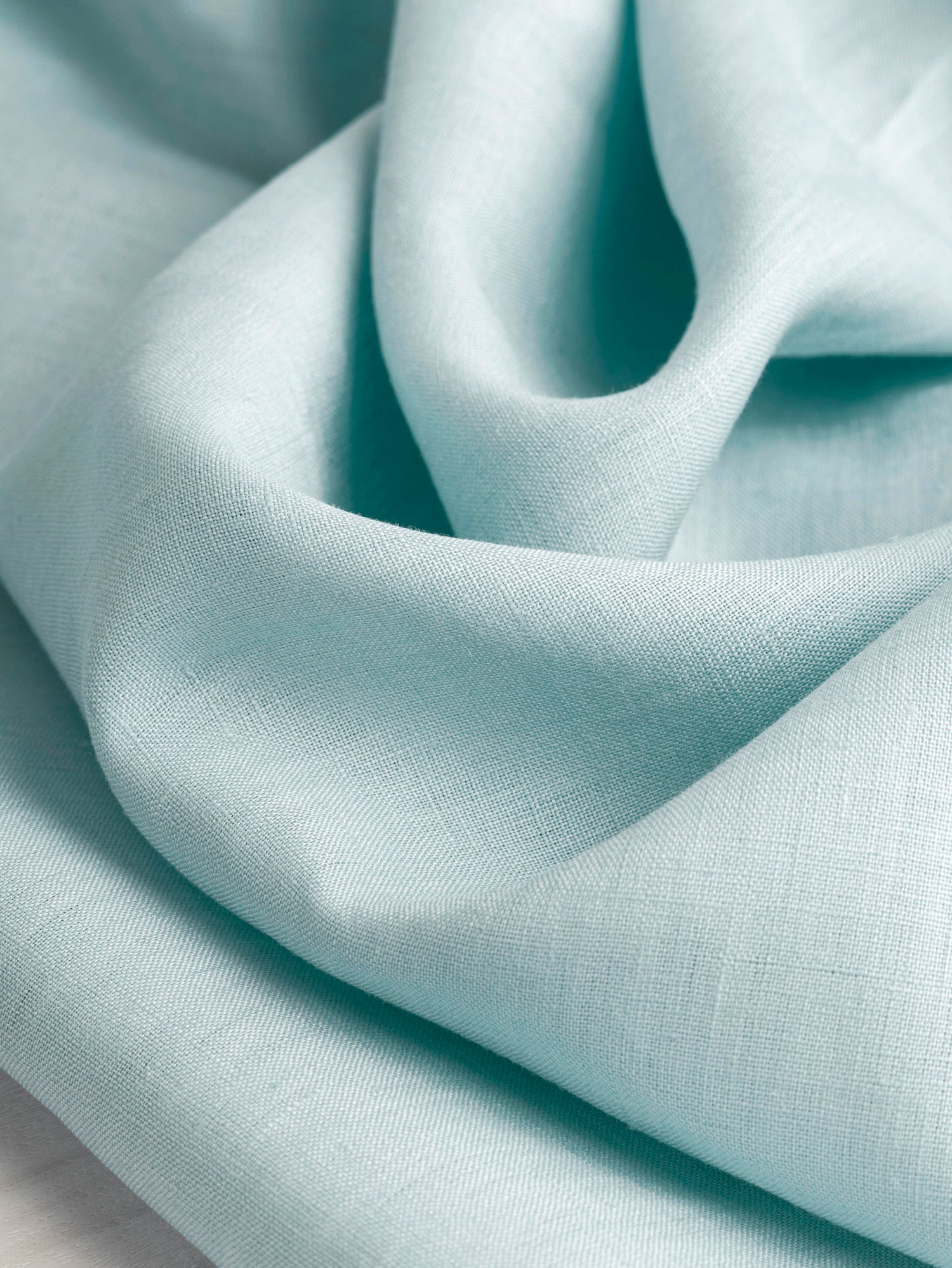 Lightweight European Linen - Pale Turquoise | Core Fabrics