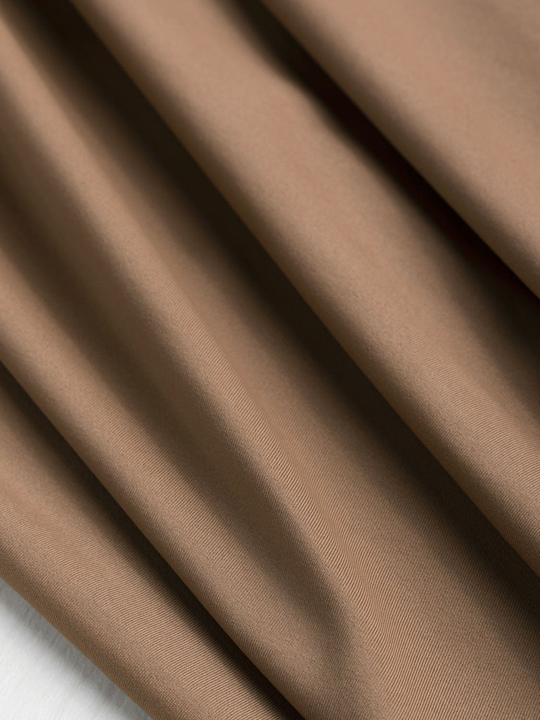 brown nylon polyamide polyester elastane spandex jersey knit fabric