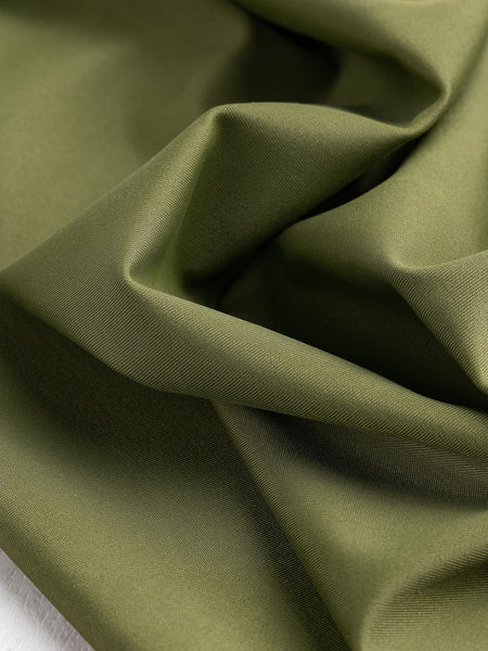 Moss Recycled Poly Spandex Athletic Knit Fabric