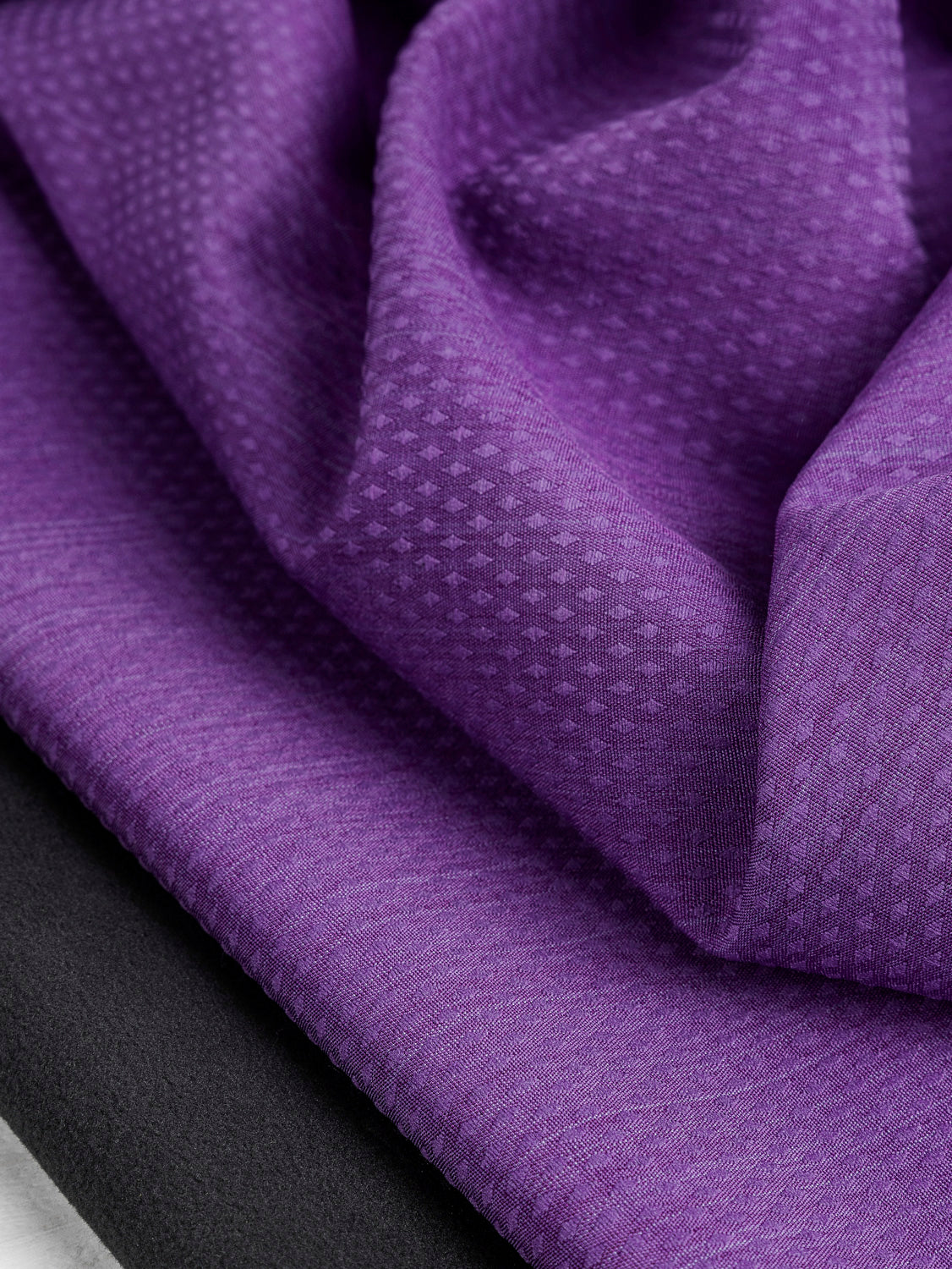 Recycled Fleeceback Softshell Deadstock - Purple | Core Fabrics