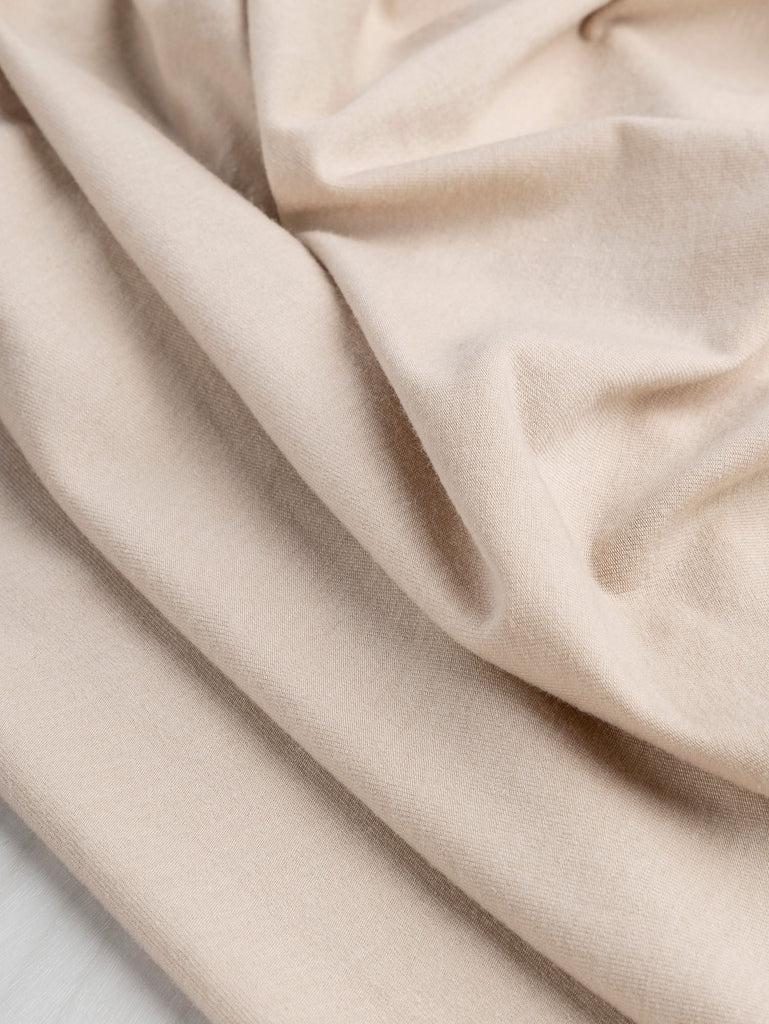 Organic Cotton + Tencel Stretch Knit Jersey - Taupe