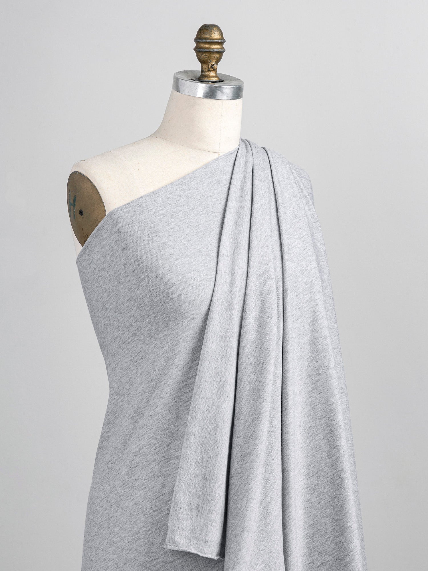 Substantial Tencel + Organic Cotton Stretch Jersey Knit - Heather Grey | Core Fabrics