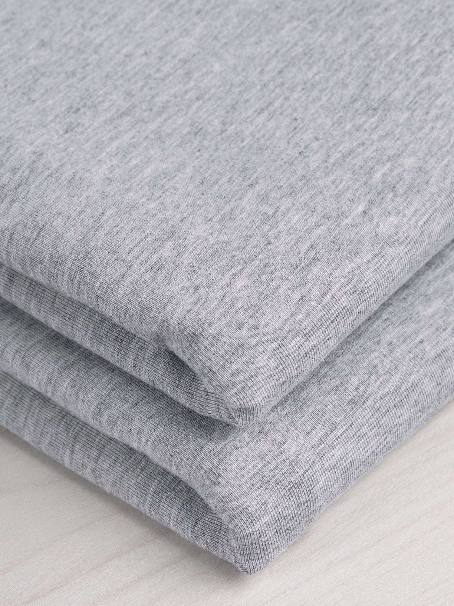 Substantial Tencel + Organic Cotton Stretch Jersey Knit - Heather Grey | Core Fabrics