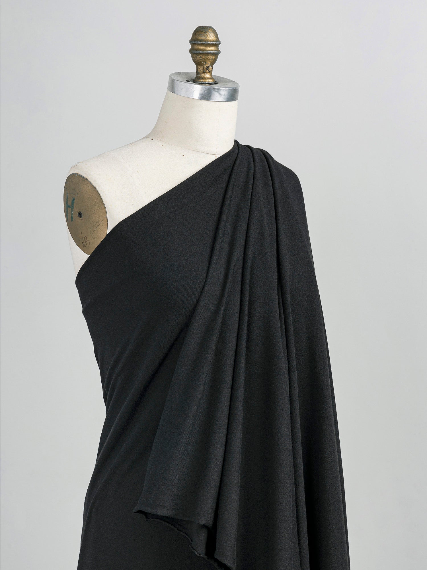 Substantial Tencel + Organic Cotton Stretch Jersey Knit - Black | Core Fabrics