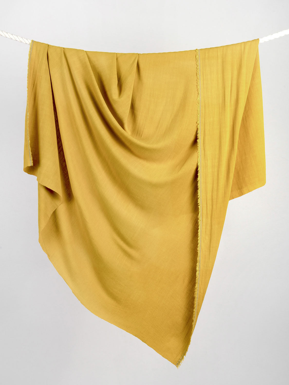 Textured Viscose Linen - Mustard | Core Fabrics