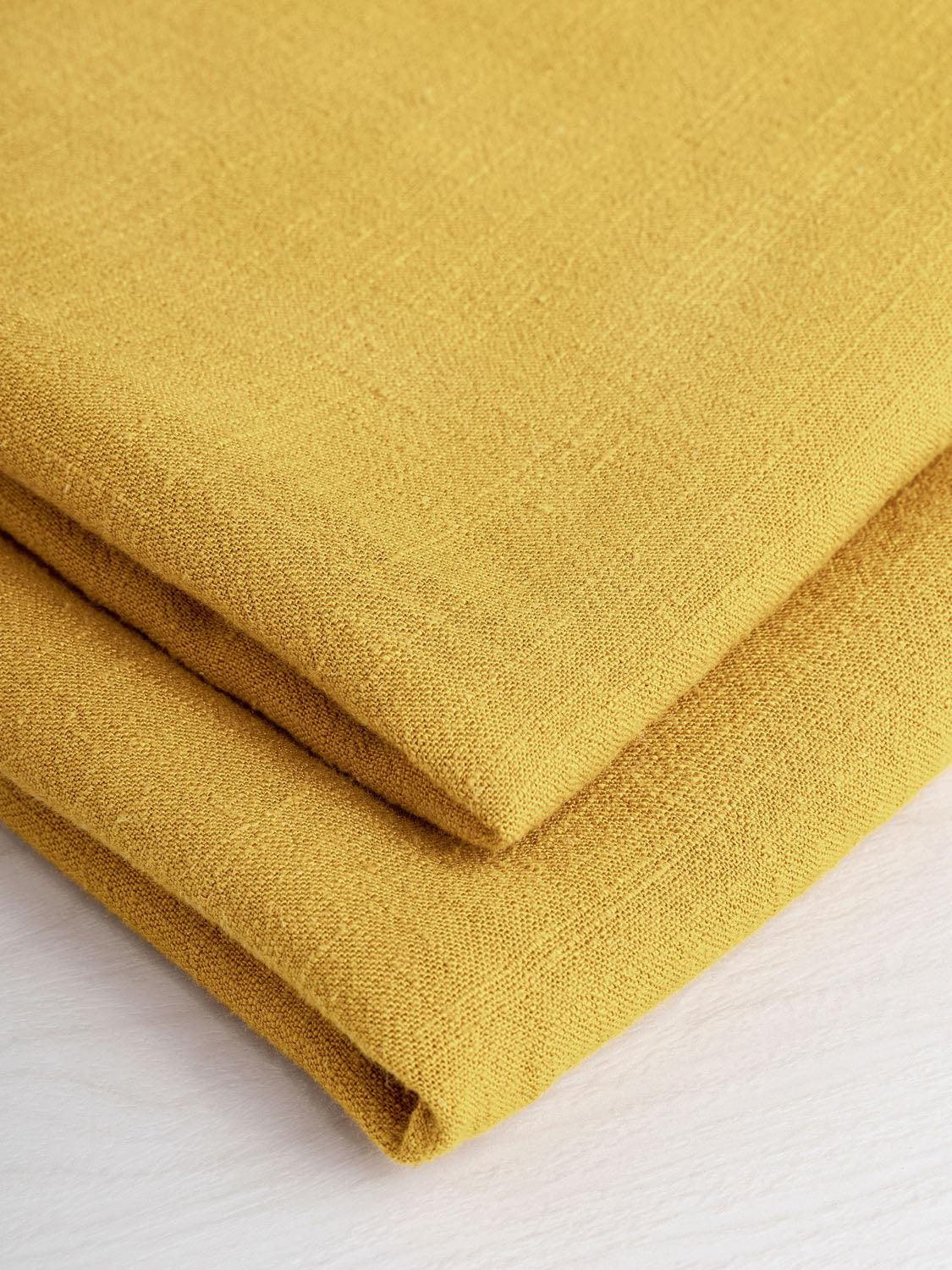 Textured Viscose Linen - Mustard | Core Fabrics
