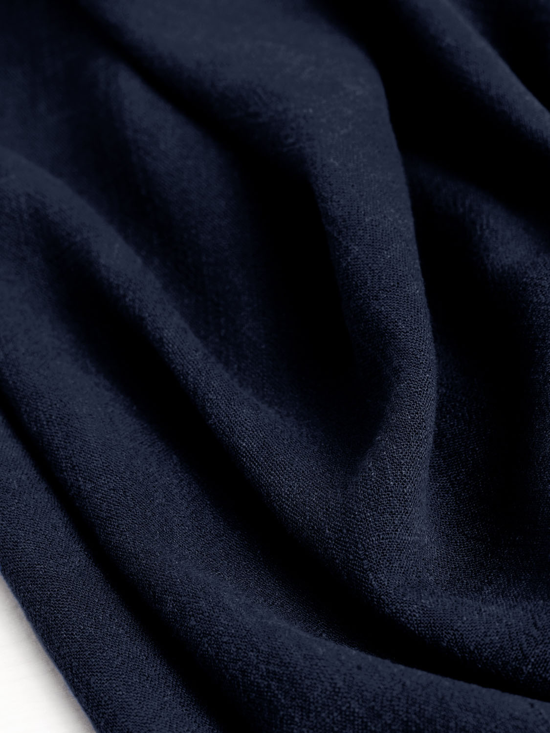 Textured Viscose Linen - Navy | Core Fabrics