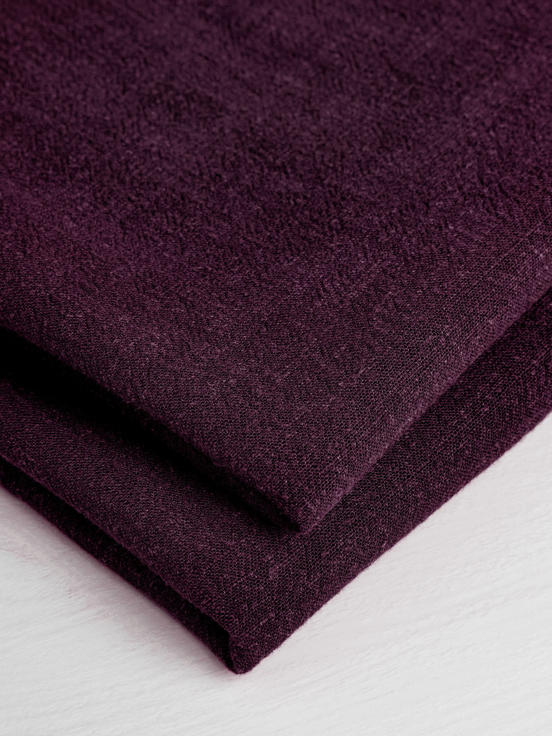 Textured Viscose Linen - Plum | Core Fabrics