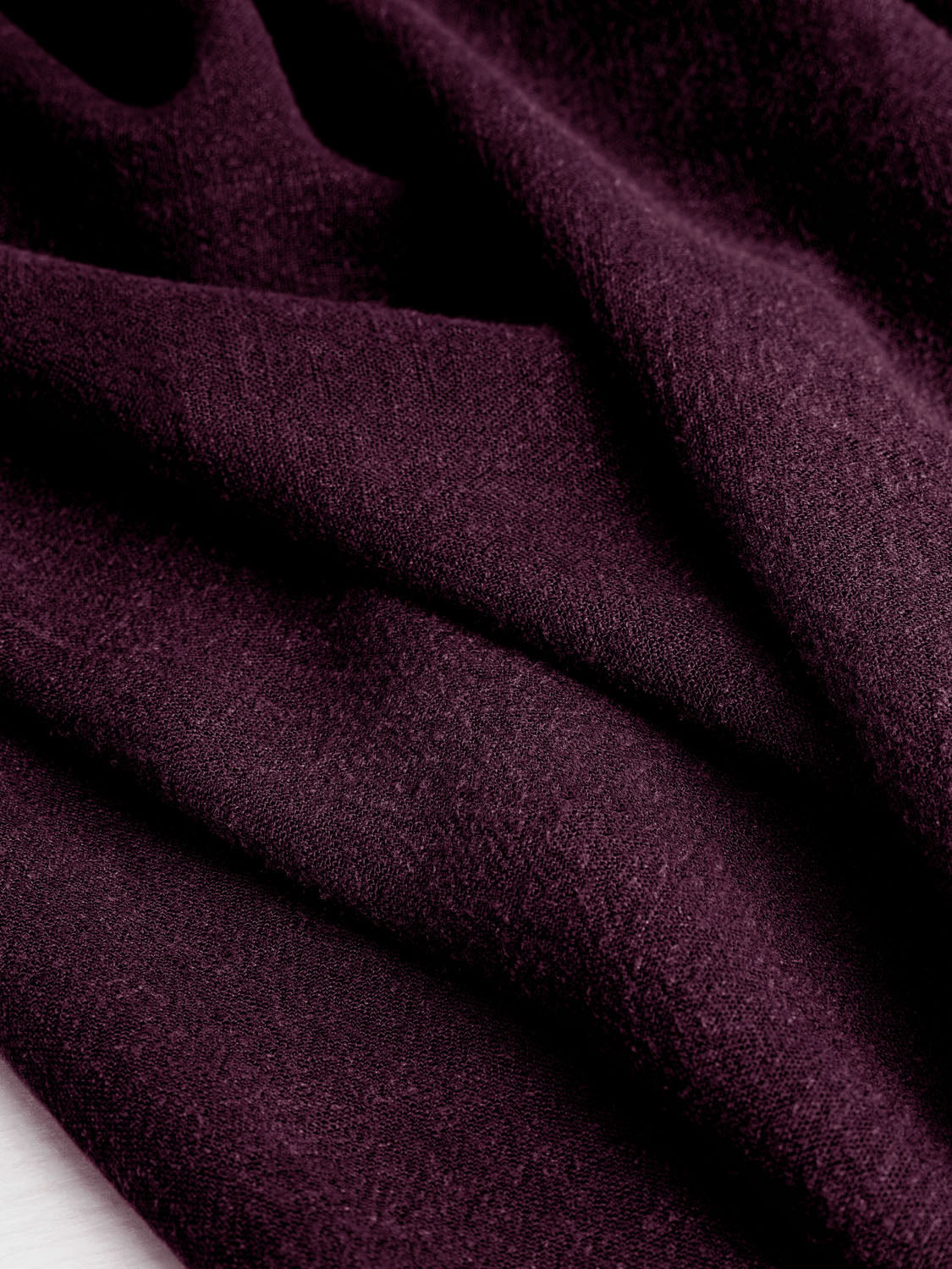 Textured Viscose Linen - Plum | Core Fabrics