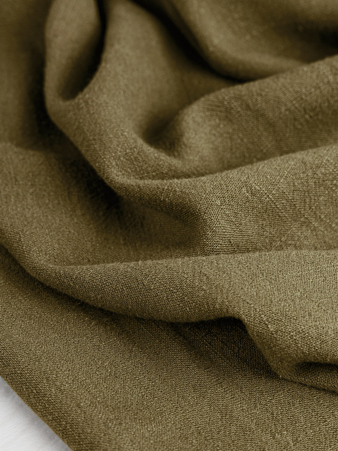 Textured Viscose Linen  - Seaweed | Core Fabrics