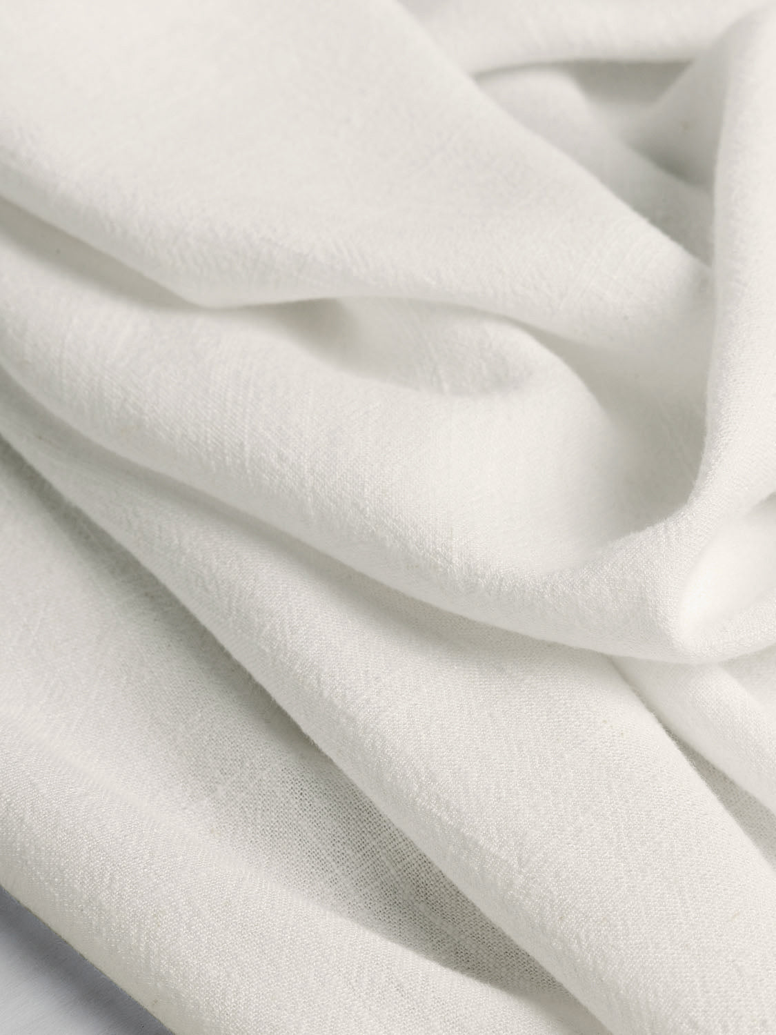 Textured Viscose Linen  - Off White | Core Fabrics