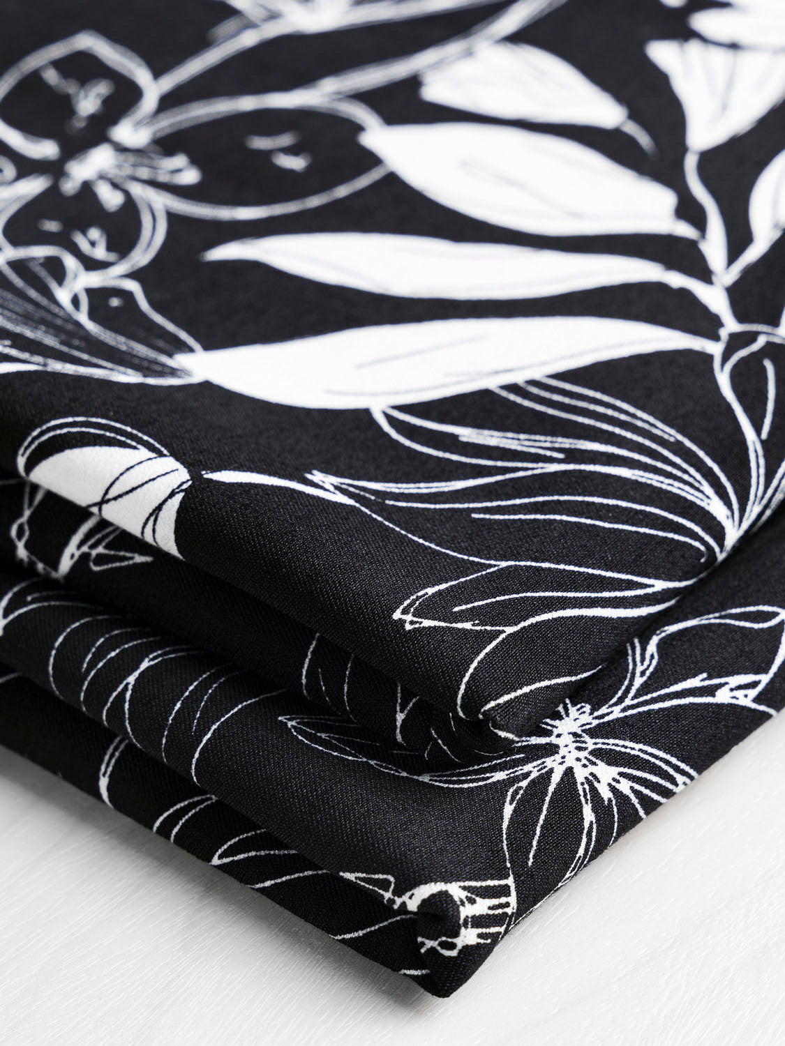 Floral Soft Touch Stretch Viscose Blend- wholesale fabrics