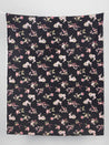 Floral Print Stretch Viscose Twill Deadstock - Rose + Moss + Black | Core Fabrics