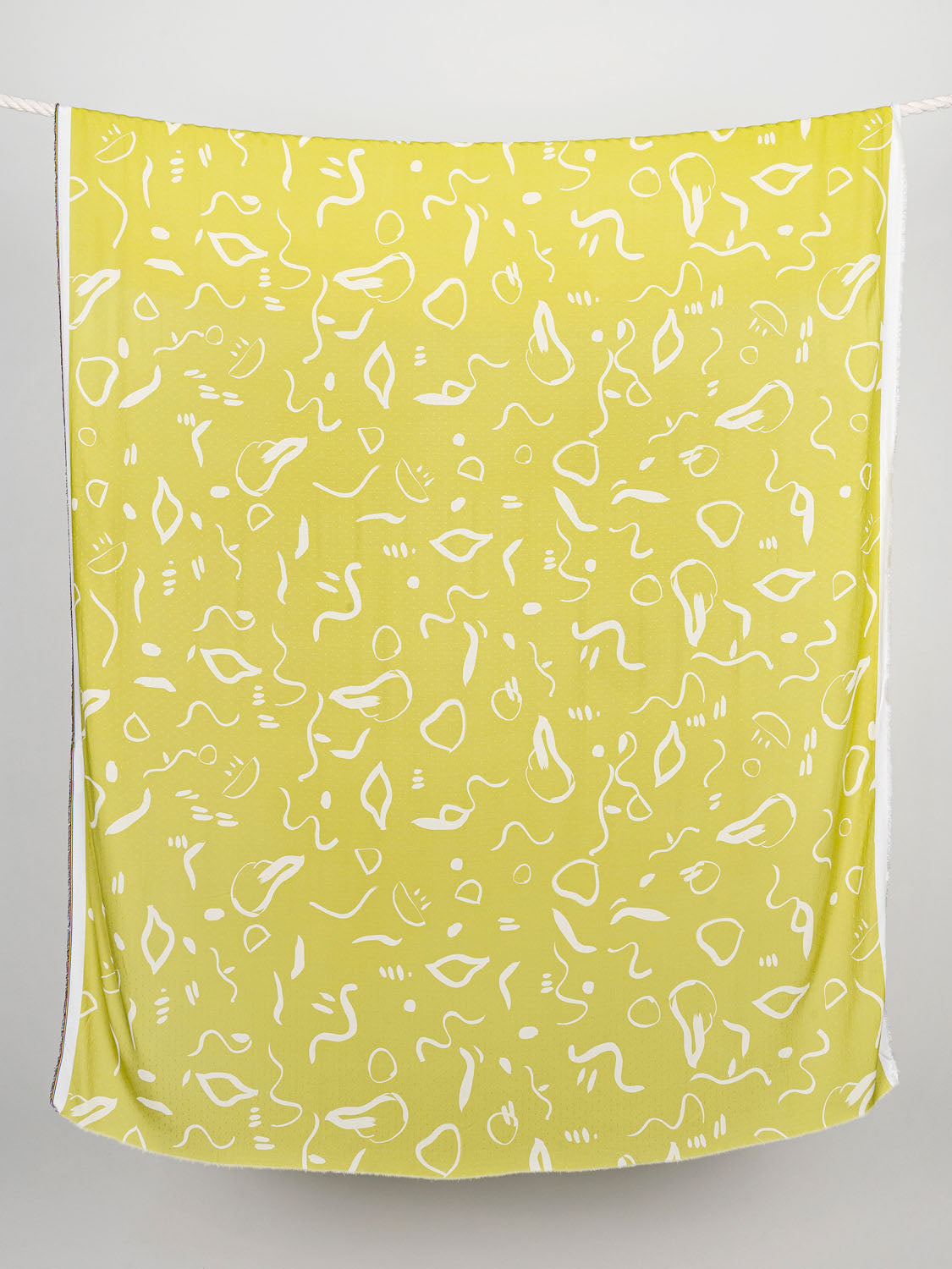 Abstract Viscose Crepe - Limoncello + Cream | Core Fabrics