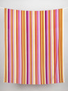 Retro Vertical Stripe Viscose - Warm Tones | Core Fabrics