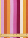 Retro Vertical Stripe Viscose - Warm Tones | Core Fabrics