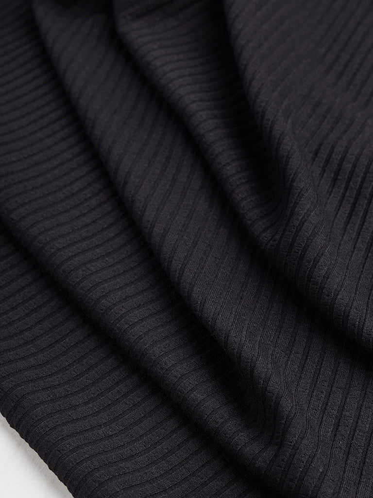 Black Polyester Knit - Recovo