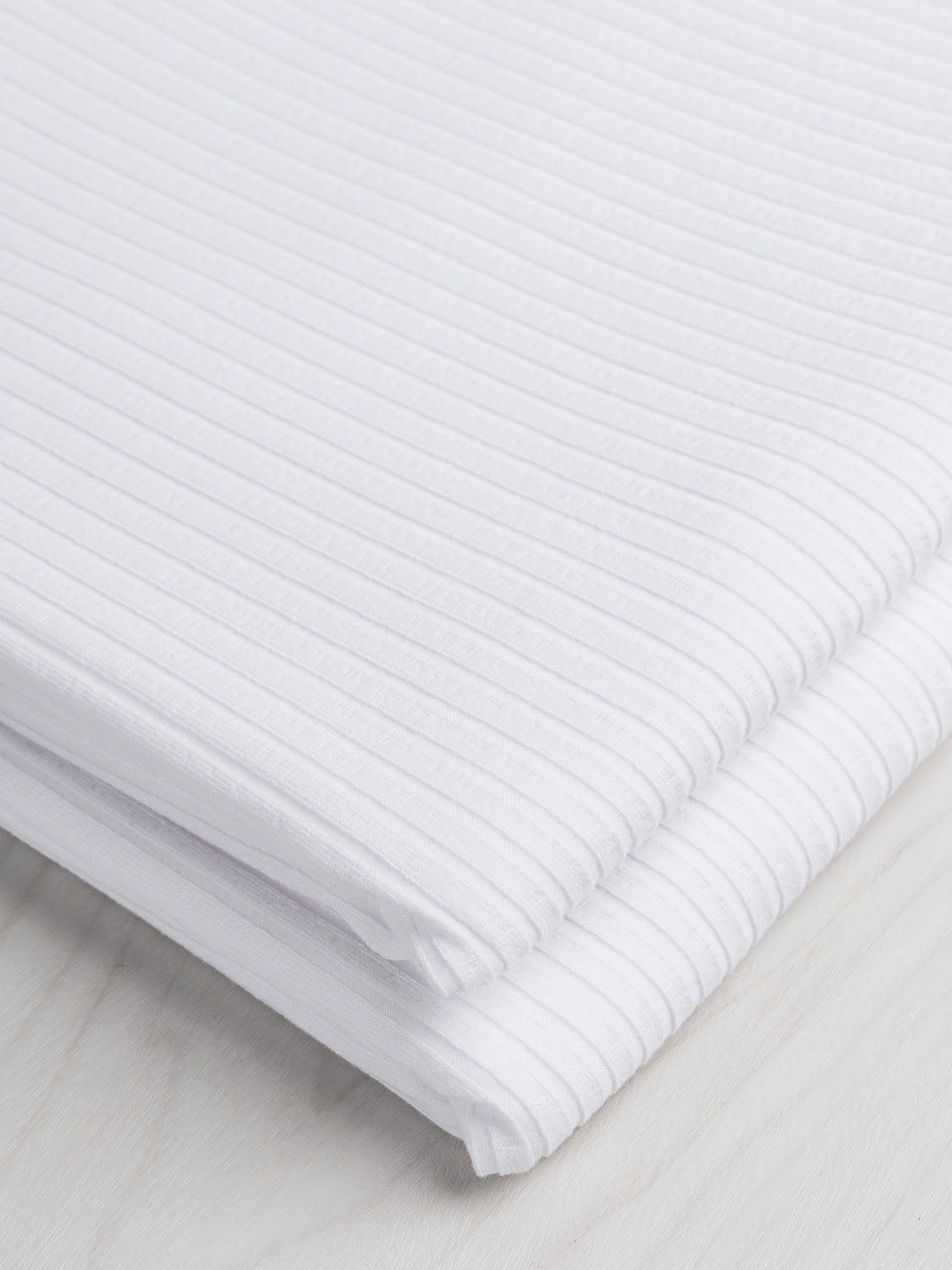 Wide Rib EcoVero Viscose Knit - Cream