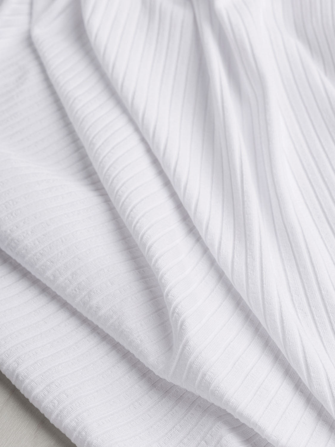 Wide Rib EcoVero Viscose Knit - Cream