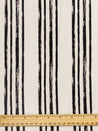 Rustic Stripes Viscose Deadstock - Cream + Black | Core Fabrics