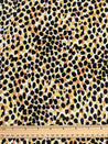 Abstract Leopard Print Viscose Crepe Deadstock - Black + Ochre + Cream | Core Fabrics