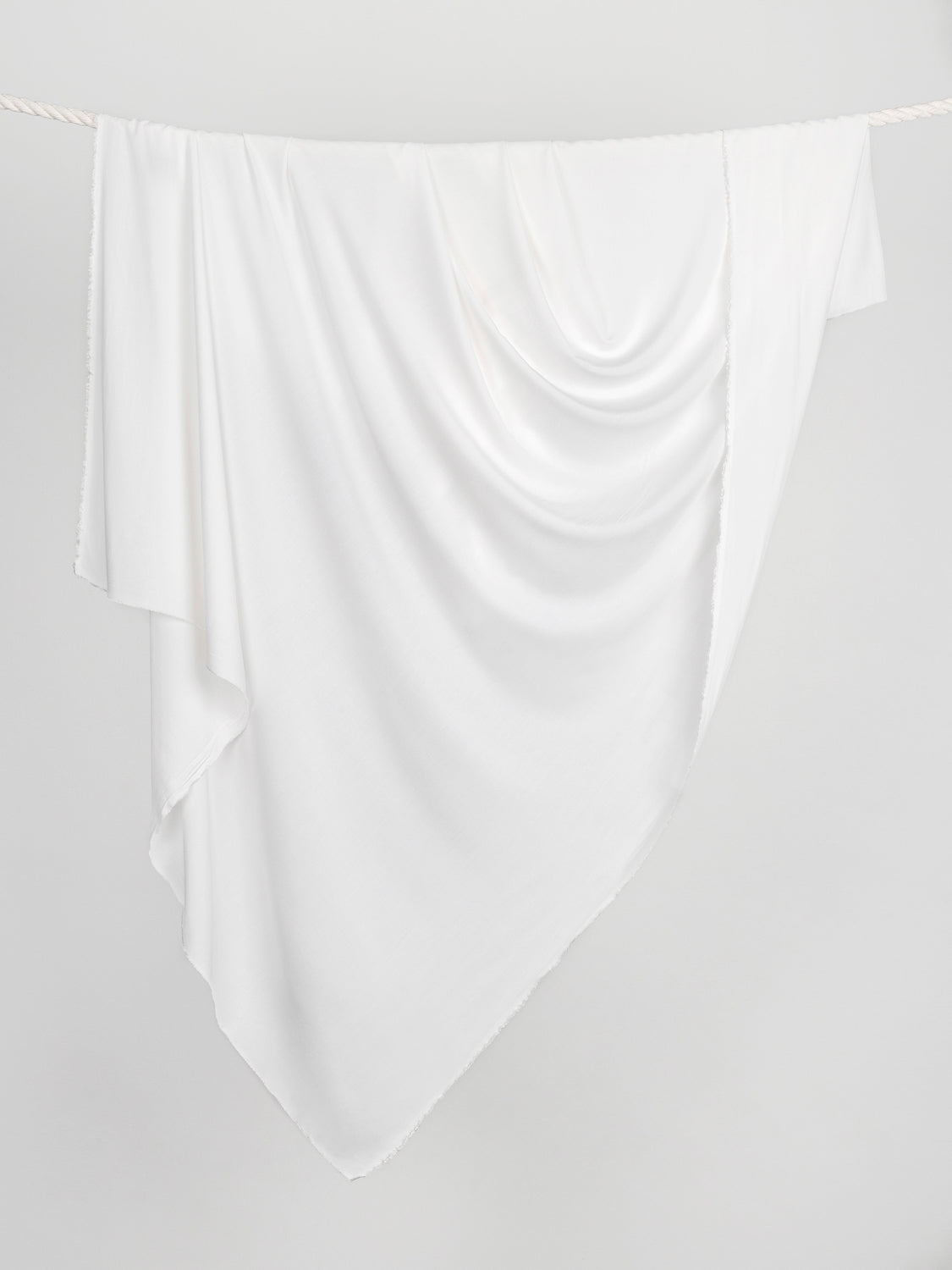 Signature Jewel Tone EcoVero Viscose - Opal White | Core Fabrics