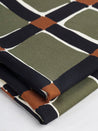 Deconstructed Plaid Viscose Twill - Olive + Black + Rust | Core Fabrics