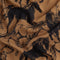 Wild Horse Print Textured Viscose - Caramel + Black