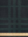 Plaid Melton Coating Deadstock - Forest Green + Black | Core Fabrics