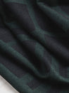 Plaid Melton Coating Deadstock - Forest Green + Black | Core Fabrics