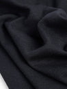 Midweight 100% Merino Wool Interlock Knit Deadstock -  Black | Core Fabrics