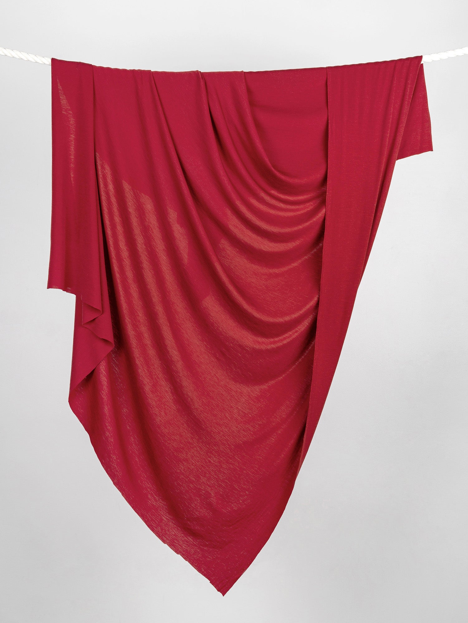 Lightweight 100% Merino Wool Jersey Knit Deadstock - Chili Red | Core Fabrics