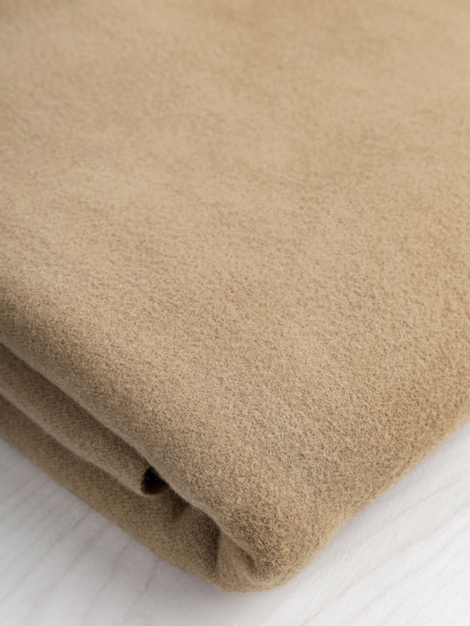 Italian Wool Cashmere Blend Coating Deadstock - Camel | Core Fabrics