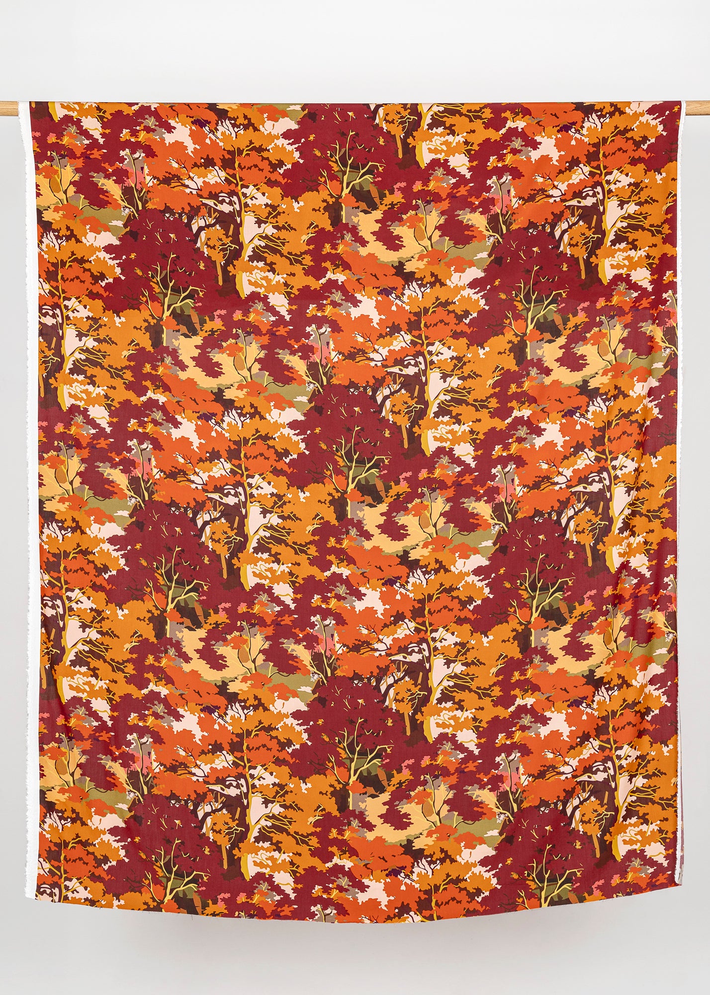 Fall Forest Viscose Print - Warm Tones | Core Fabrics