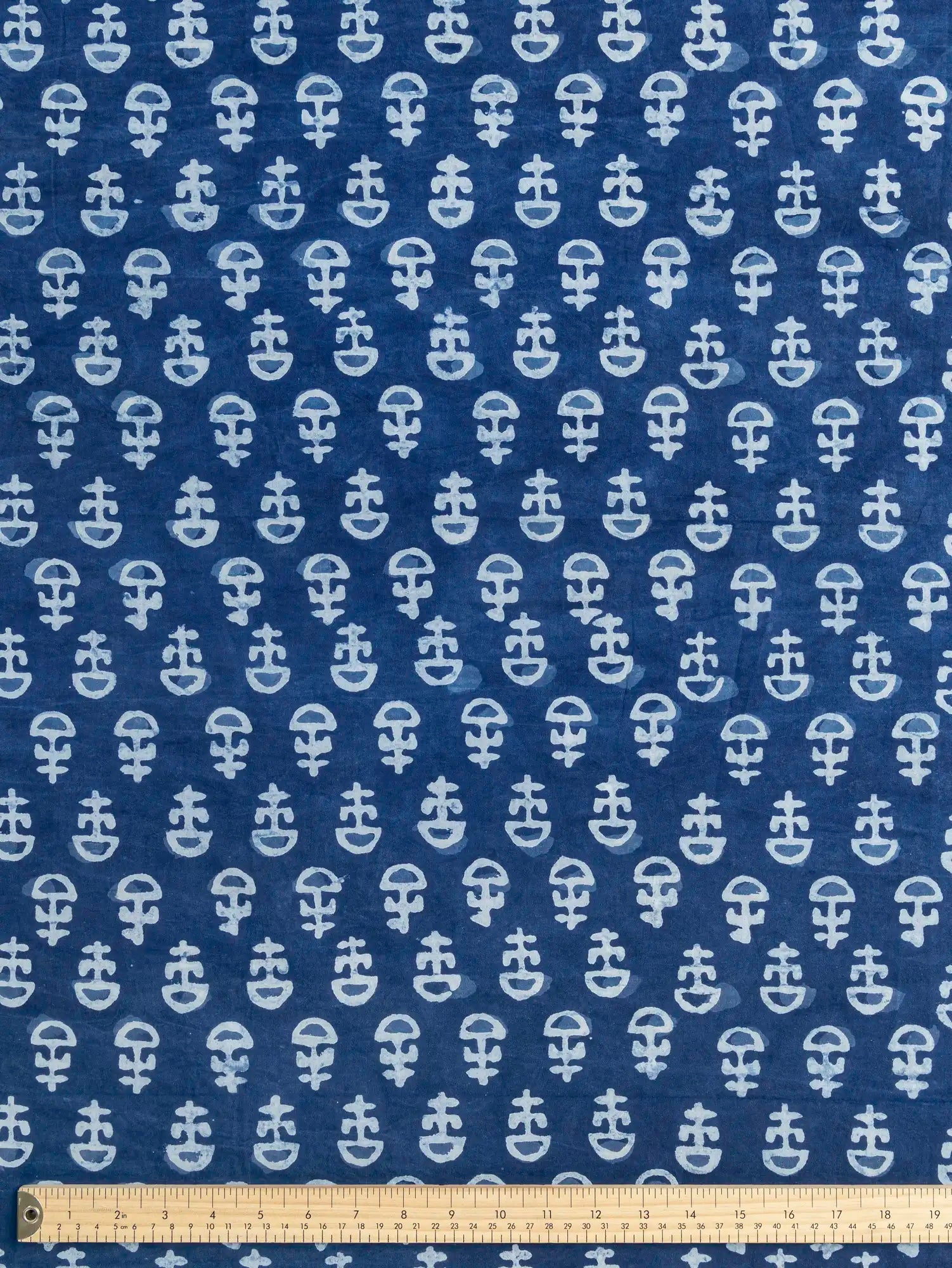 F-COT495-FigureBlock-Print-Cotton-Poplin-Indigo-and-Chambray-Core-Fabrics-ruler.webp