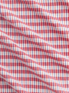 Firecracker Artisanal Check Cotton - White + Red + Blue
