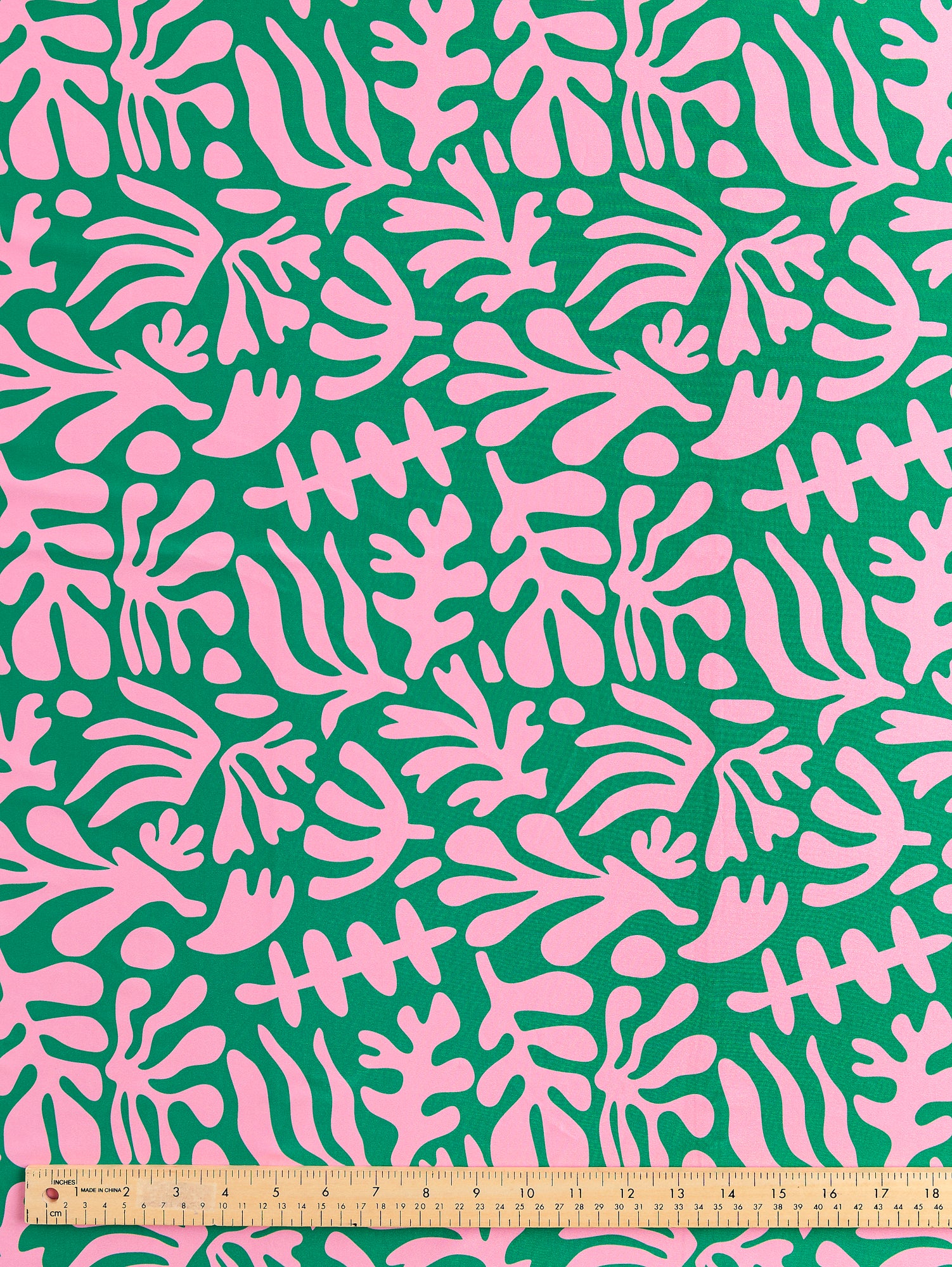 F-PES036-001-Floral-Cut-Out-Recycled-Swim-Performance-Knit-Green-Pink-Core-Fabrics-ruler.JPG
