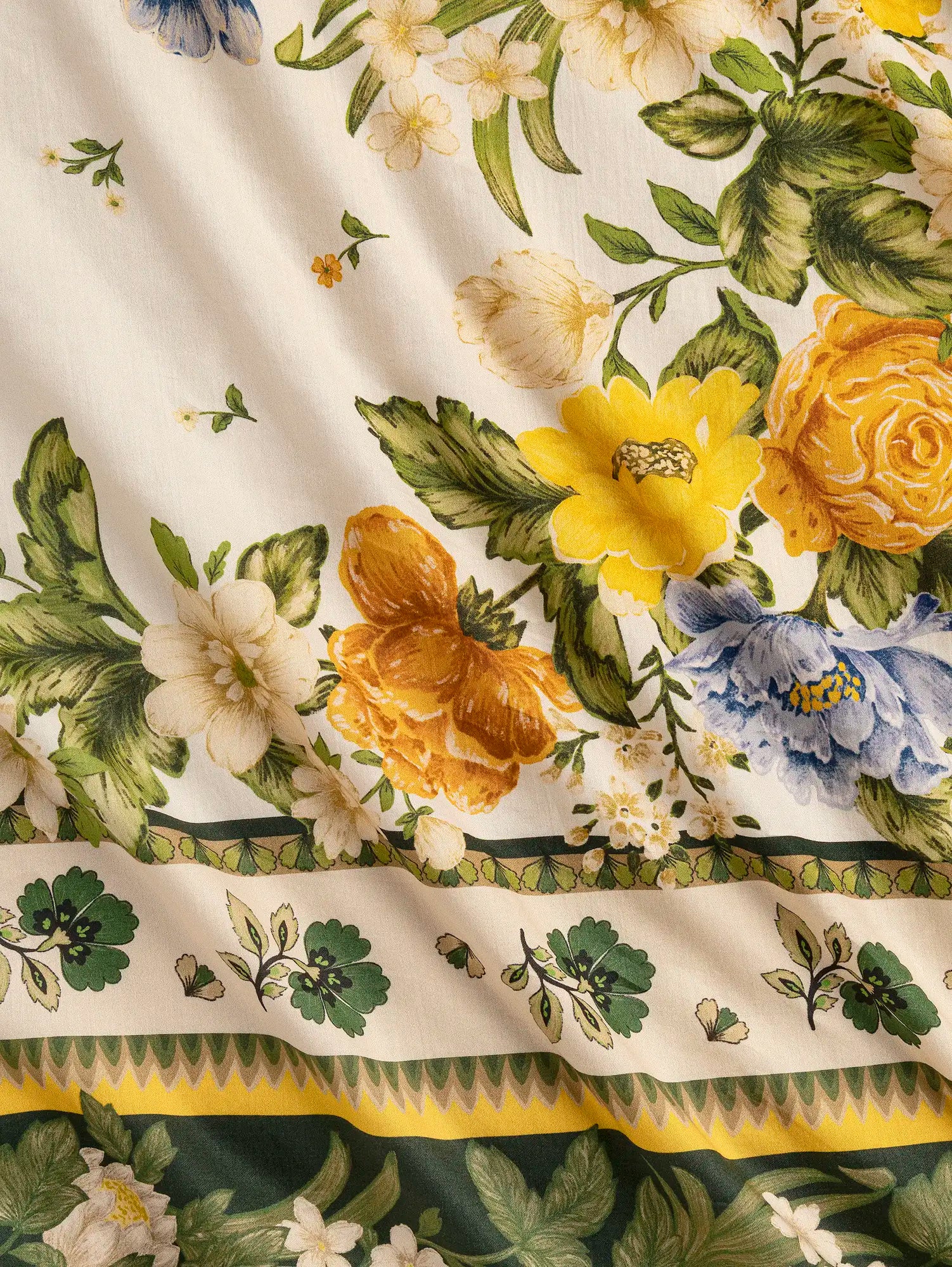 F-COT438-Floral-Tapestry-Panel-Print-BCI-Cotton-Lawn-Oat-Basil-and-Marigold-Core-Fabrics-scrunched.webp