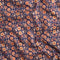 Floral Trellis Border Print Cotton Lawn - Indigo + Terracotta + Olive