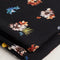 Floral Viscose Twill Deadstock - Black + Multicolour