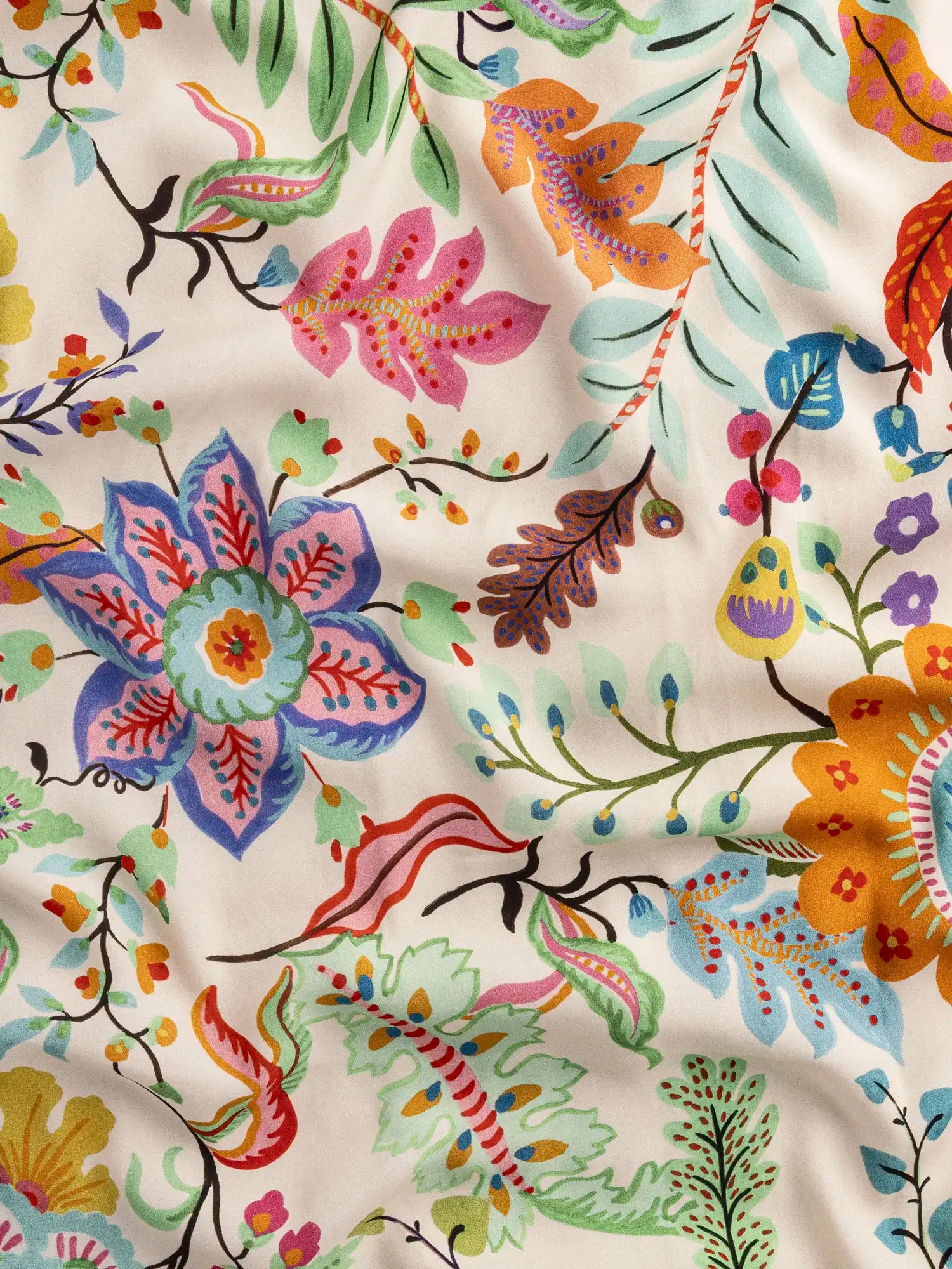 F-VIS292-Folk-Flower-Print-Viscose-Challis-Oat-Multicolour-Core-Fabrics-scrunched.webp